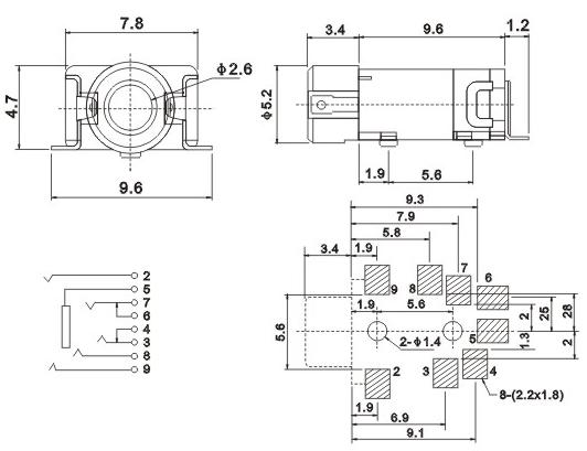 3.5mm耳機插座